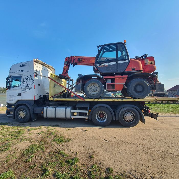 Transport maszyn rolniczych budowlanych