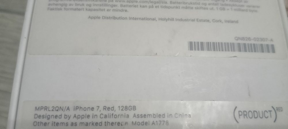 iPhone 7 Red 128 GB
