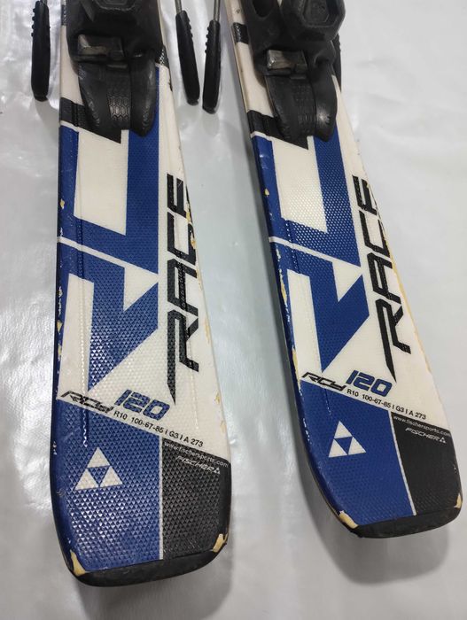 narty Fischer  dł 120 cm przygotowane do sezonu