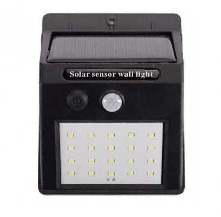 Вуличний акумуляторний світильник з датчиком руху і сонячною панеллю