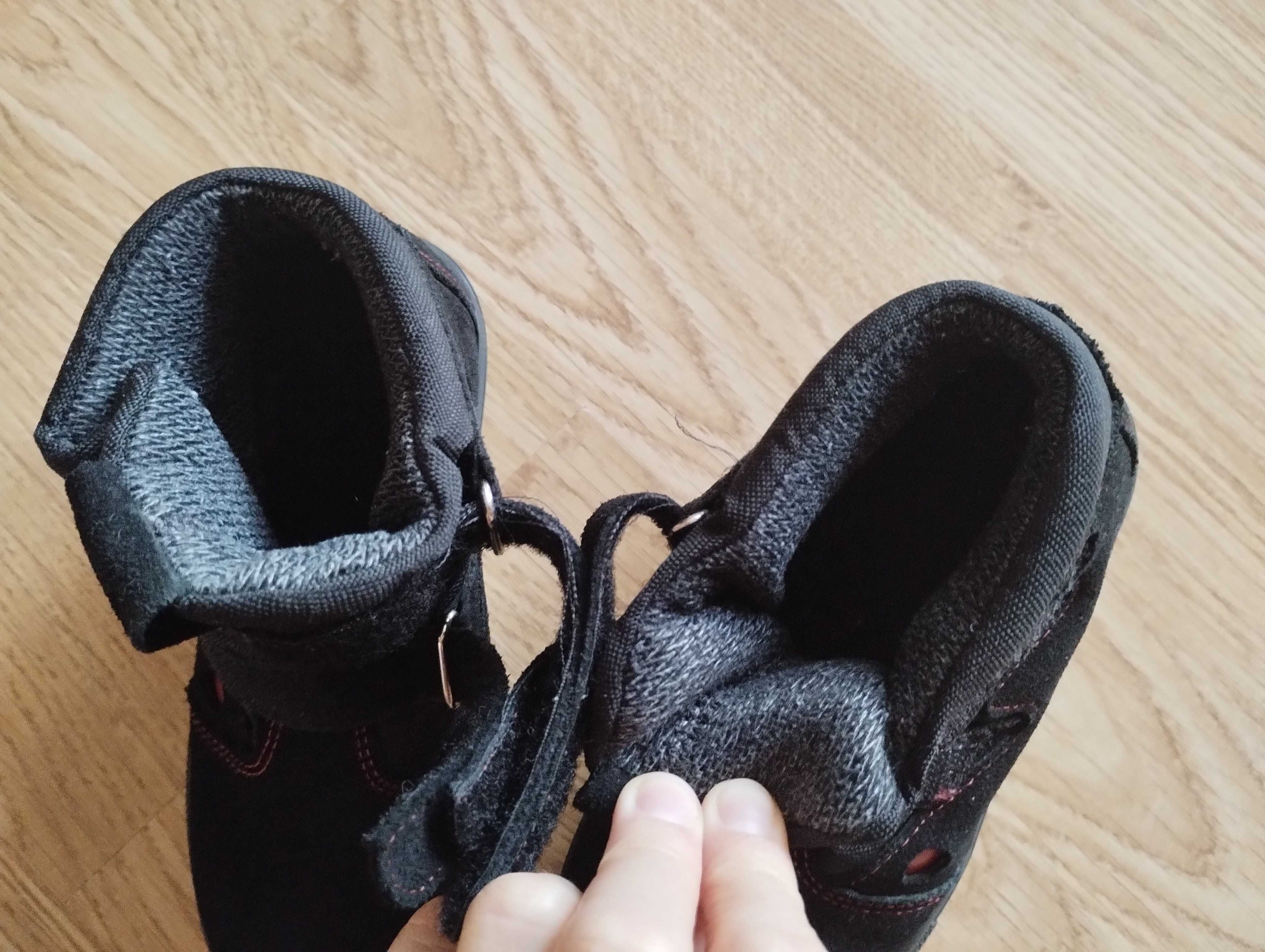 Buty zimowe Ren But skóra, wodoodporne z membraną, 29, na rzepy