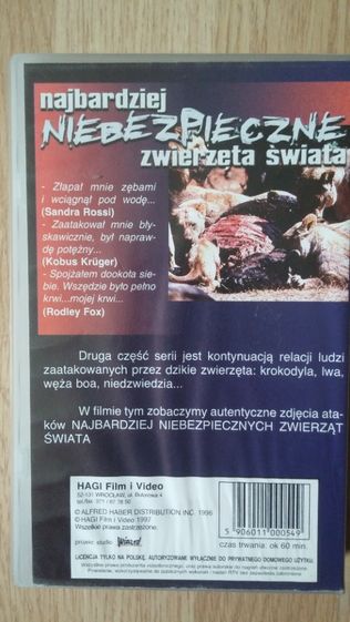 Najbardziej niebezpieczne zwierzęta świata VHS