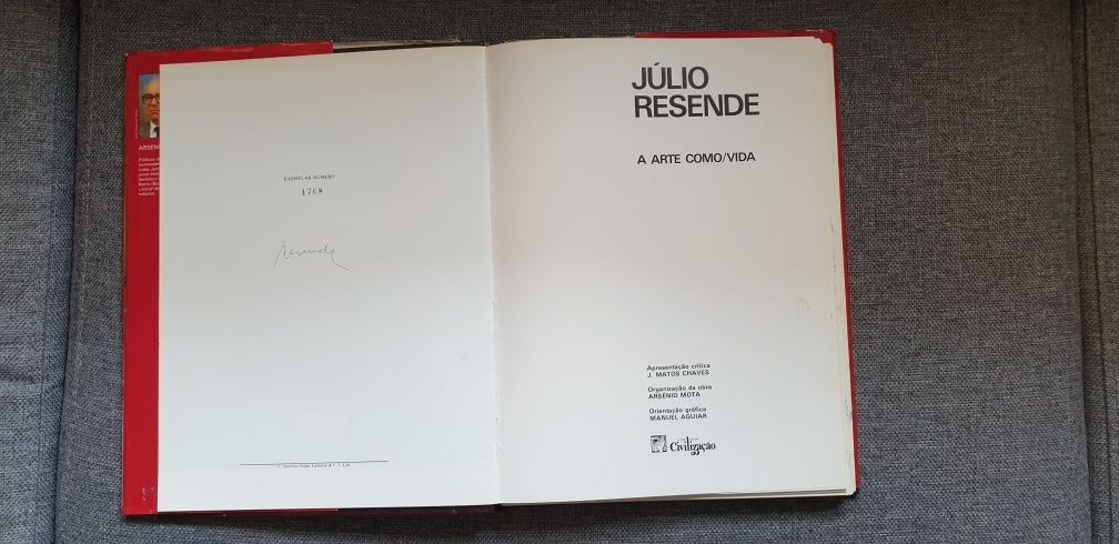 Julio Resende "A arte como vida" assinado