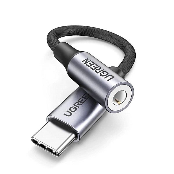 Ugreen przejściówka do słuchawek z 3,5 mm mini jack na USB Typ C 10 cm
