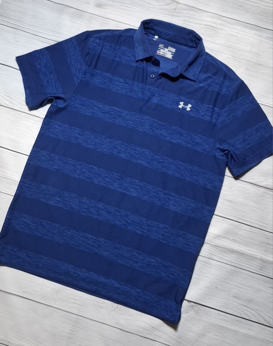 Koszulka polo męska Under Armour Heat Gear, loose, polówka, logo sport