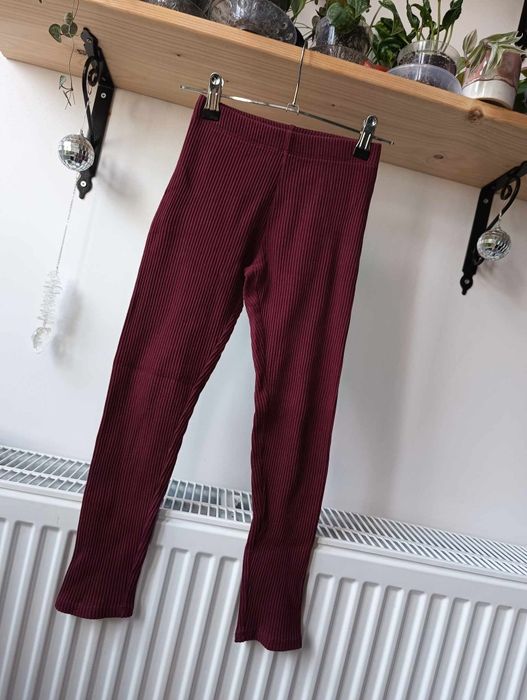 Legginsy prążkowane, getry h&m 134