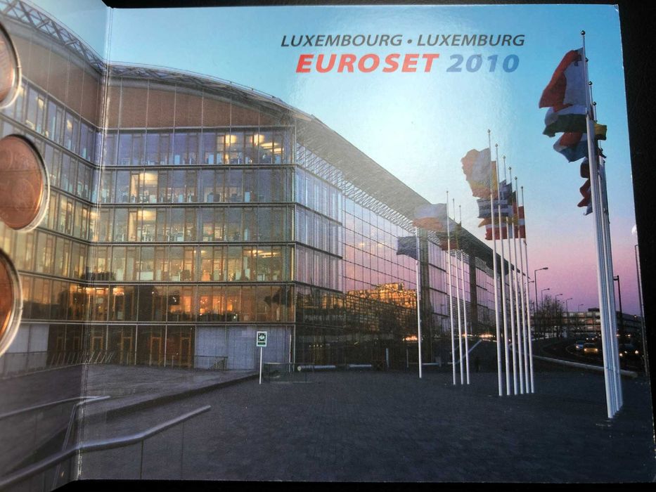 Set Anual Luxemburgo 2010 com Livro - Inclui 2€ Brasão Armas GrãoDuque