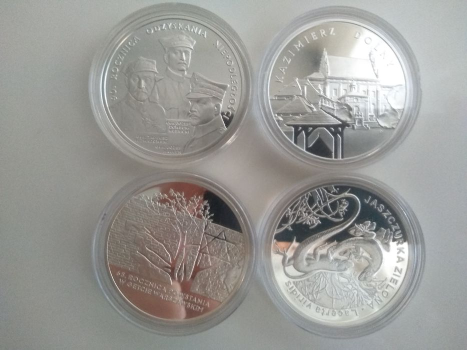 Monety srebrne 20 zł.