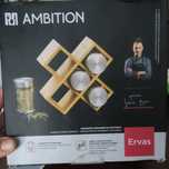 Bambusowy organizer na przyprawy Ambition nowy