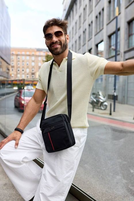 miejska torba męska z poliestru - peterson