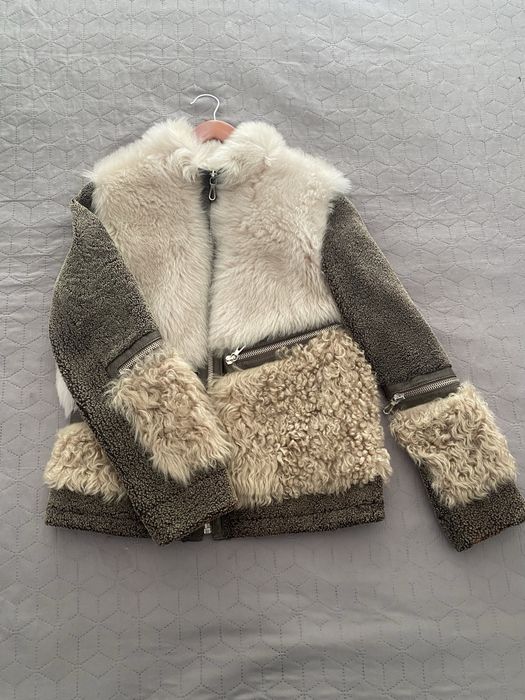 Дубленка из овчины S. Натуральная дубленка из овчины размер S