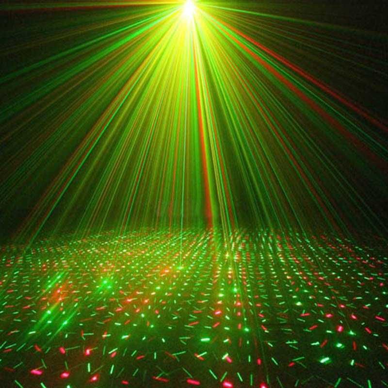 Laser Działo Laserowe Projektor Dyskotekowy LED UV Stroboskop DJ