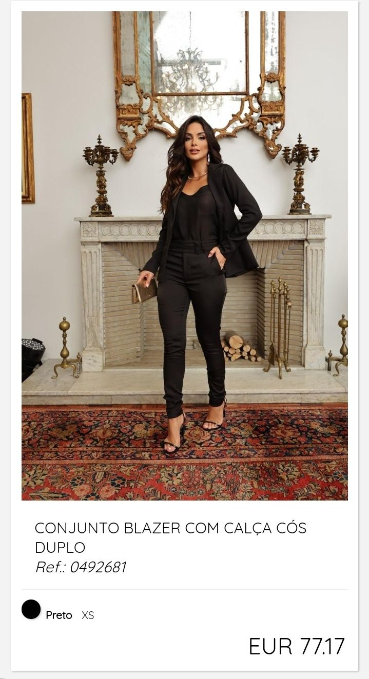 Fato completo, conjunto de qualidade, roupa elegante