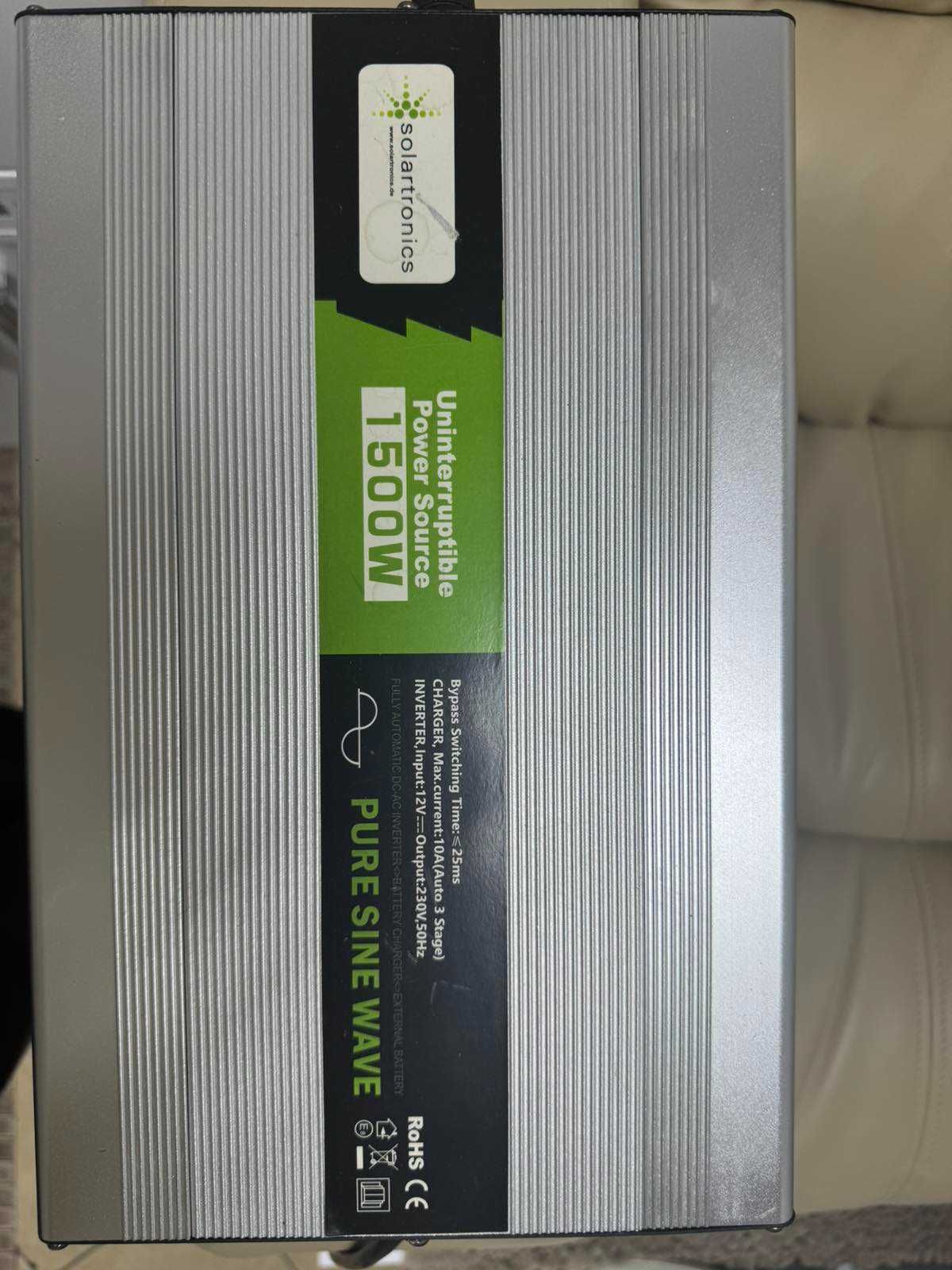 Перетворювач напруги UPS 12V NPS 1500 Watt pure SINUS UPS Inverter