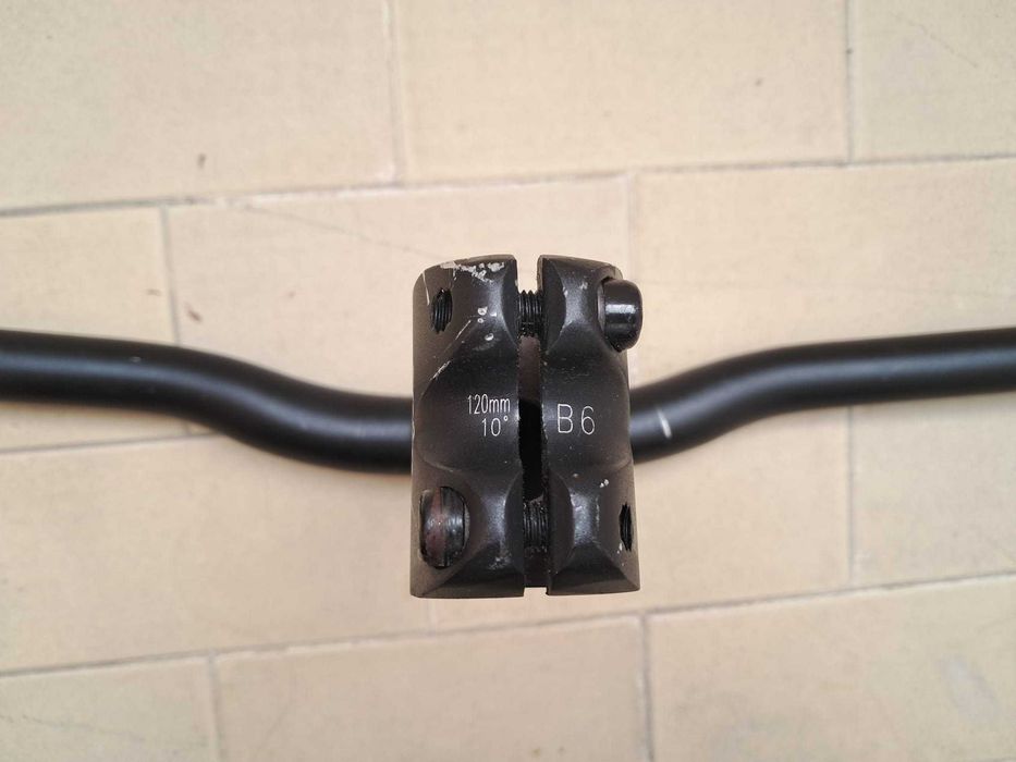 Guiador alumínio preto + avanço