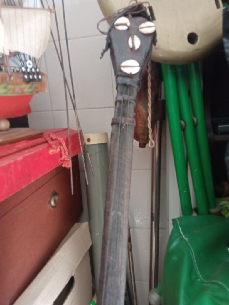 Instrumentos musicais africanas.  Genuínos.