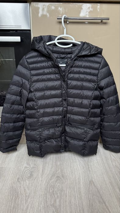 Zara пуховик  пух перо 10/90 на дівчинку S 164 см