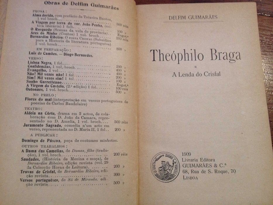 Theóphilo Braga e a lenda do Crisfal