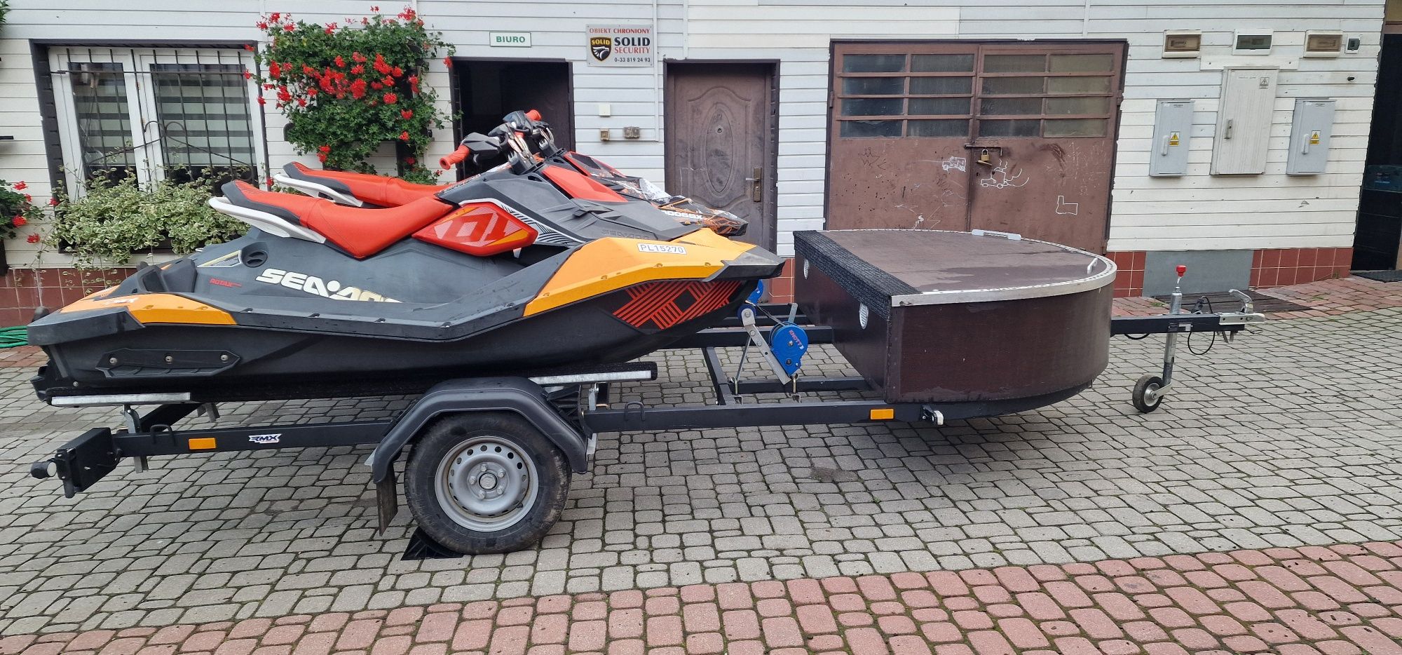 Wynajem przyczepy pod 2 skutery wodne DMC 750kg Seadoo Spark Yamaha
