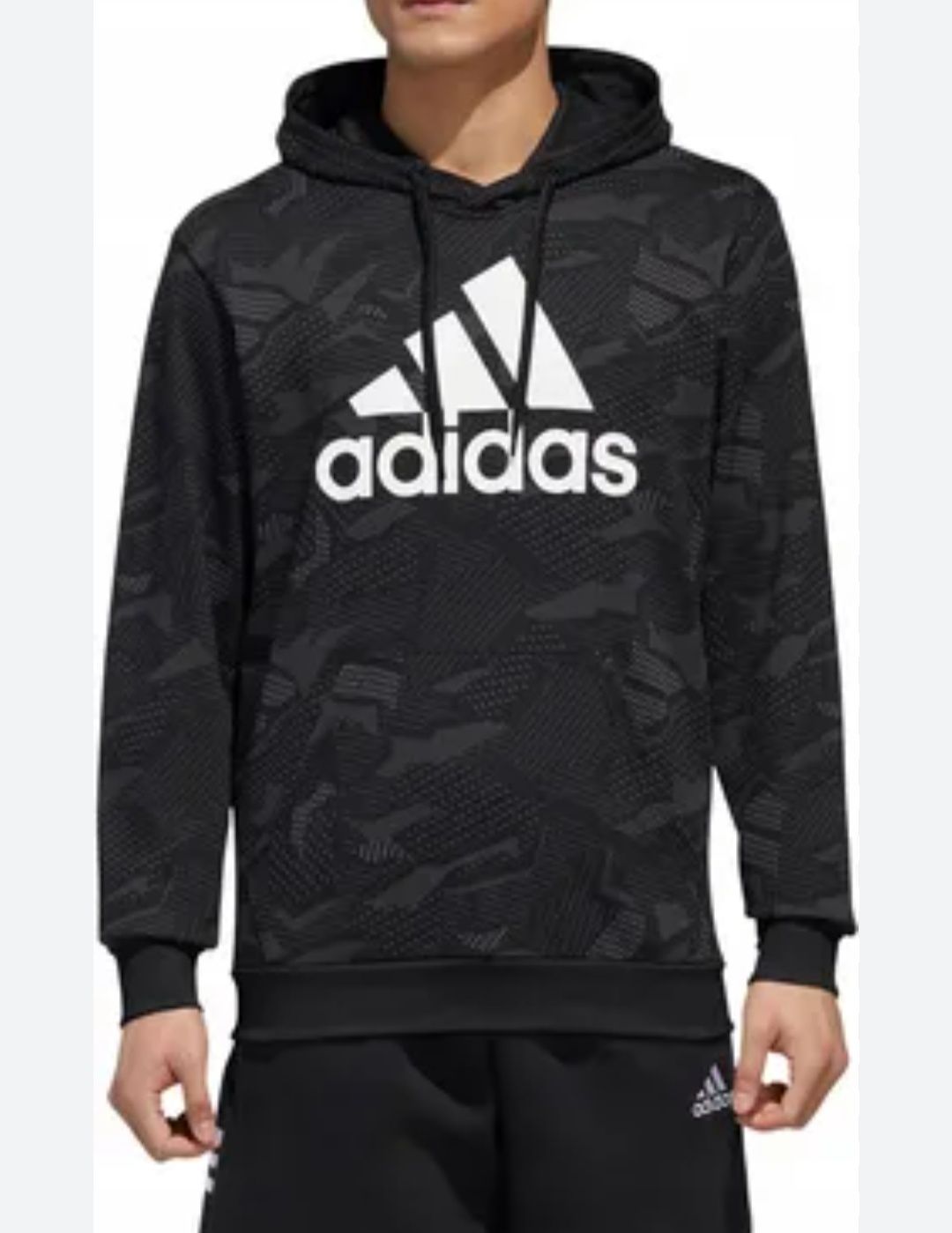 Adidas Bluza męska z kapturem made in Cambogia