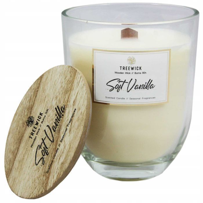 Świeca zapachowa XL Treewick Świeczka SOFT VANILLA