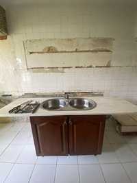 Cozinha - marmore 203 cm, cuba de inox e misturadora