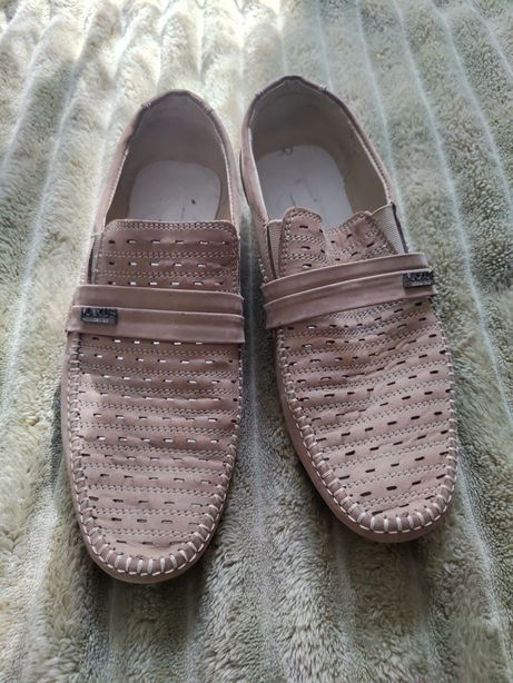Шкіряні чоловічі  мокасини Maxus туфлі черевики взуття