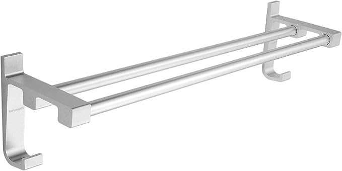 Wangel Podwójny wieszak na ręczniki, bez wiercenia