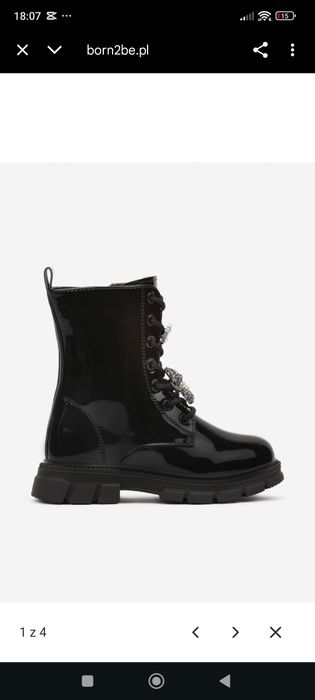 Buty botki kozaki z ociepleniem 32 dziewczęce