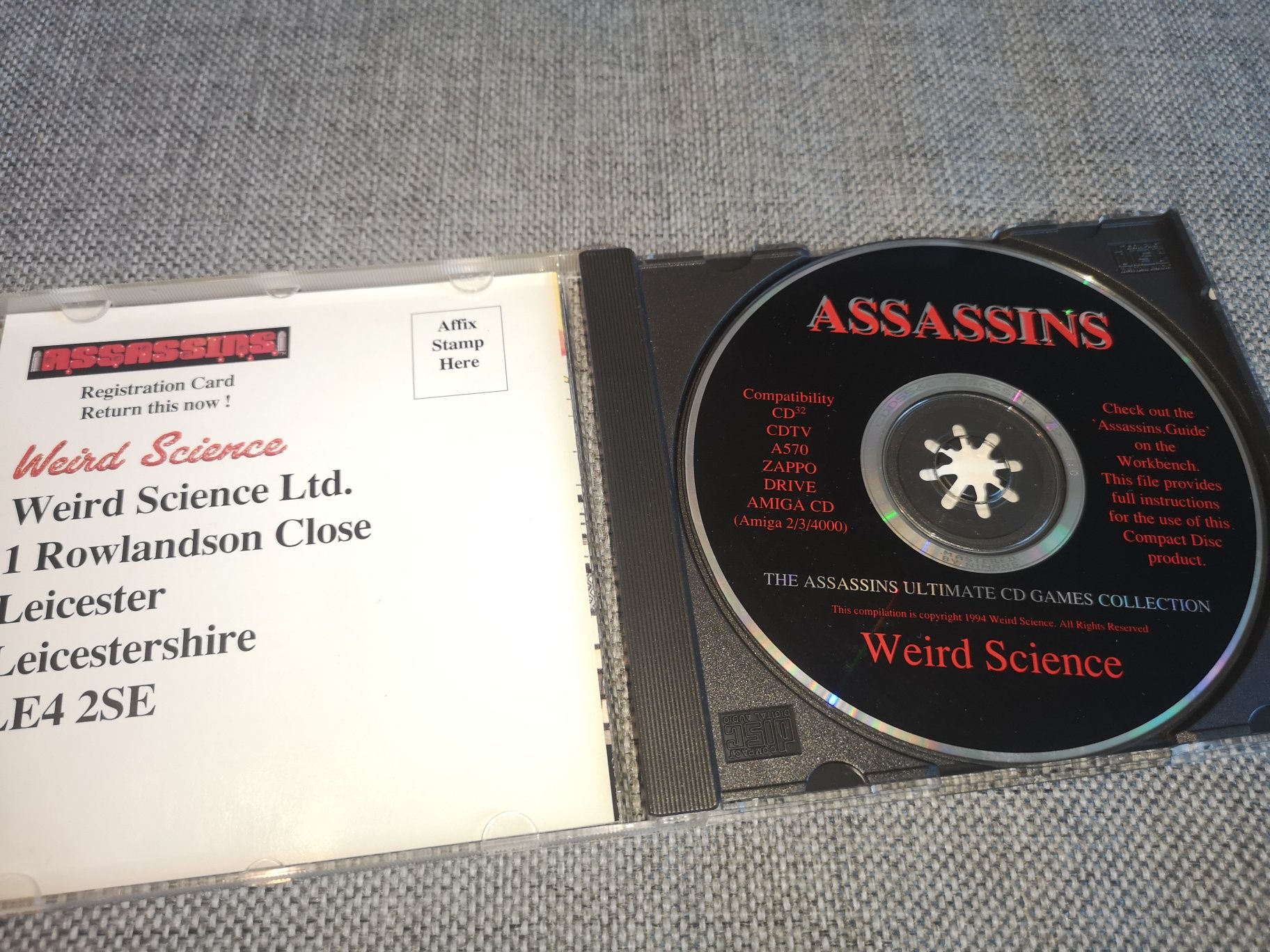 Assassins AMIGA CD32 CDTV gra (stan bdb) kioskzgrami