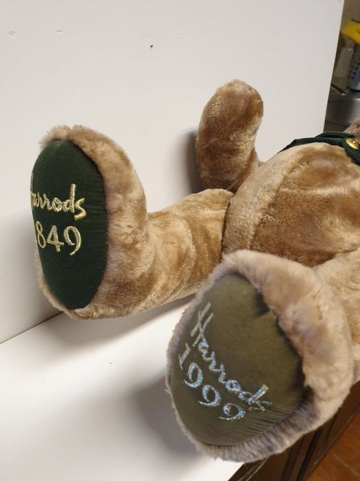 Grande urso articulado em peluche 150 anos HARRODS