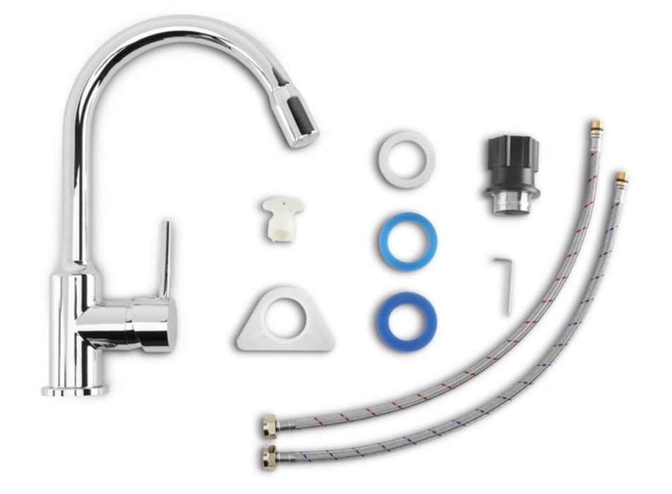 Смеситель кухонный Livarno Home,LED подсветкой воды,новый