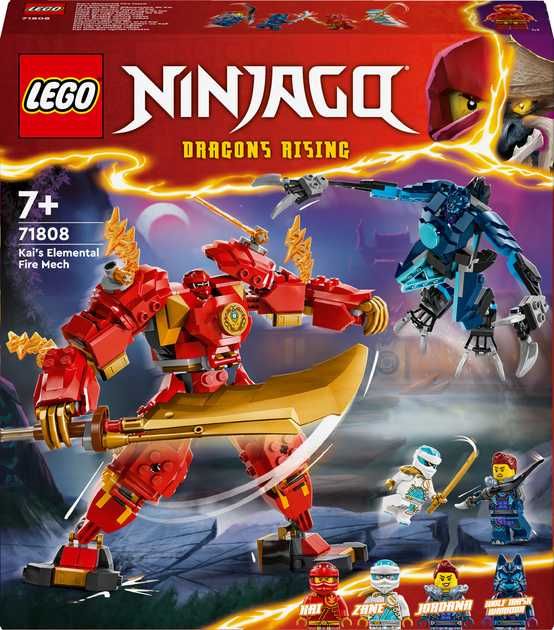 LEGO NINJAGO 71808 — Робот вогняної стихії Кая (ОРИГІНАЛ)