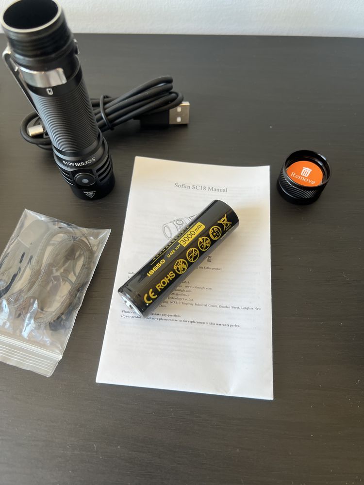 Latarka Sofirn SC18 z Baterią 3000mAh LED USB C