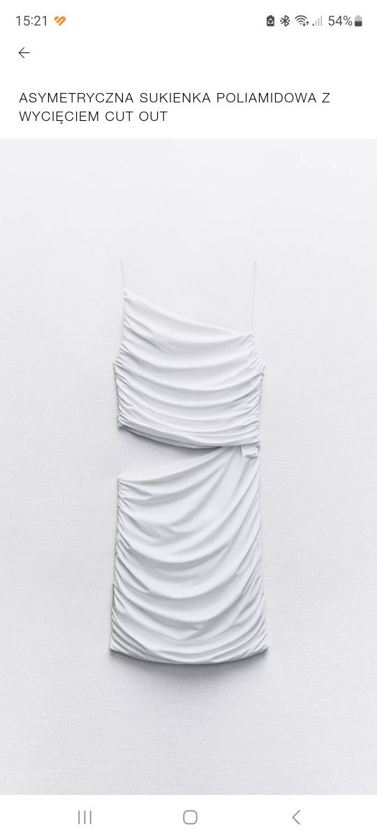 Zara sukienka z wycięciami cut out nowa