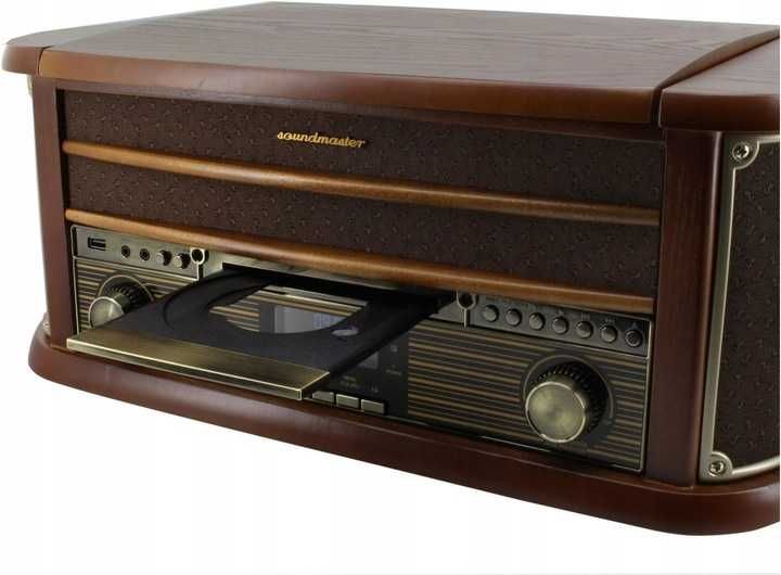 Soundmaster NR545 radio cyfrowe DAB + FM  z gramofonem CD BT RDS