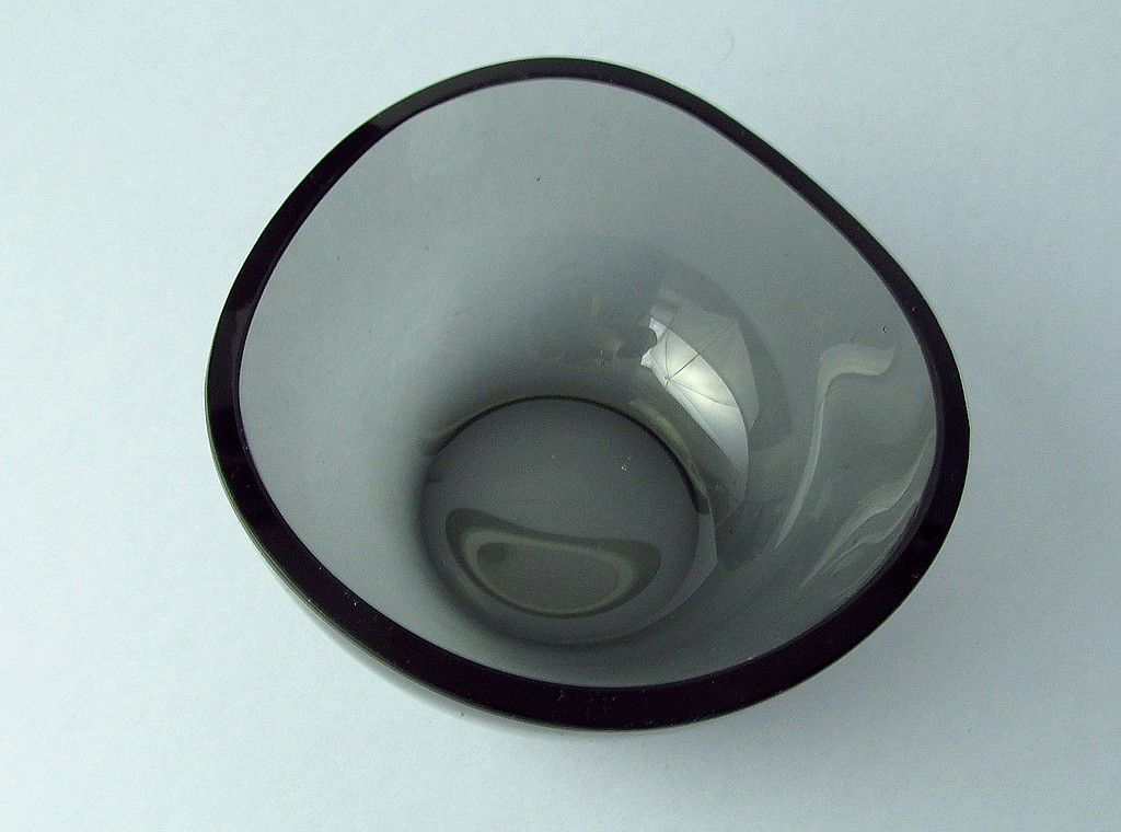 design 1960 kryształowa cukiernica czarka szklana