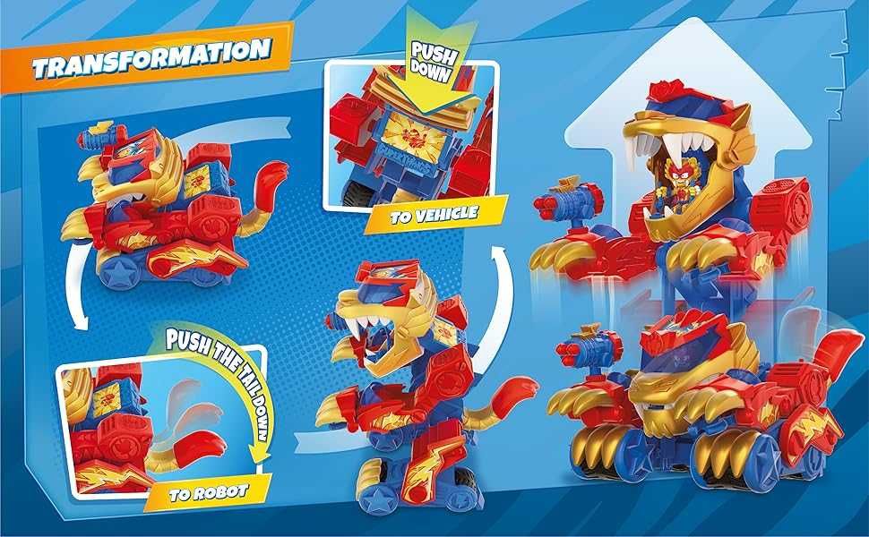 Робот трансформер SuperThings Tiger Robot Wild Transformer Tigerbot