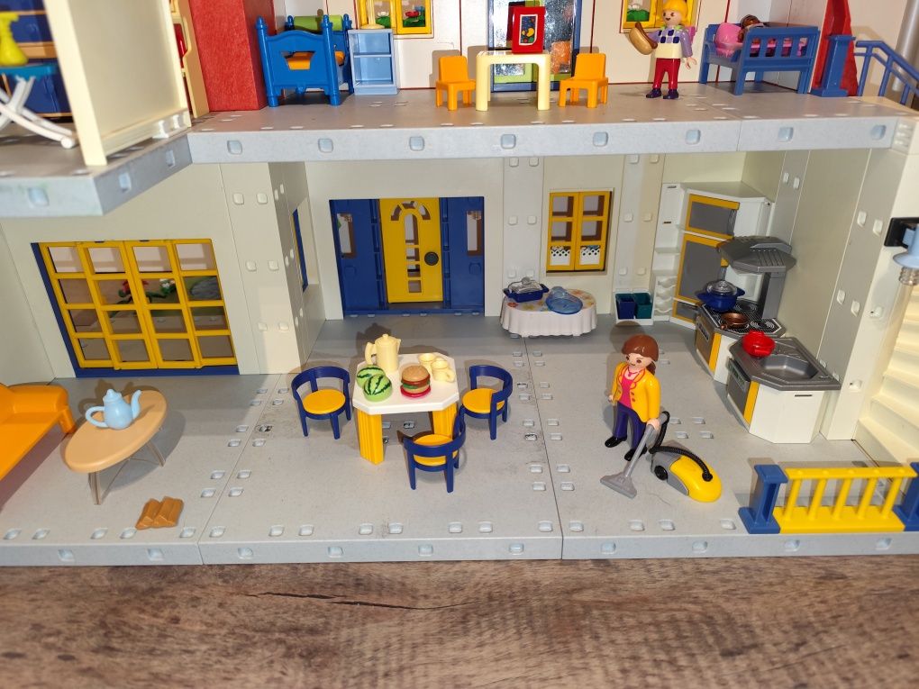 MEGA ZESTAW Playmobil 3965 domek rodziny+ wyposażenie duży