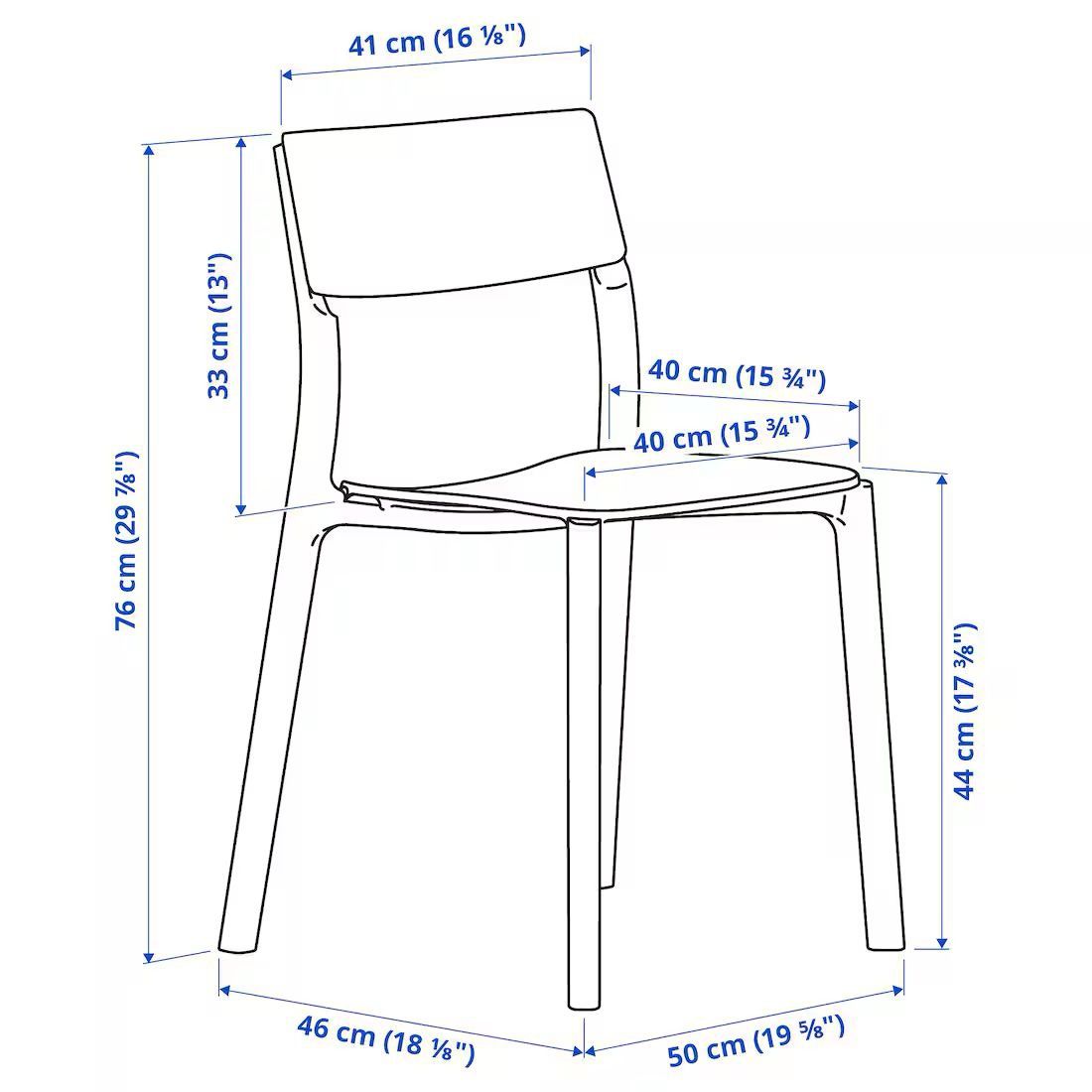 krzesło plastikowe białe ikea