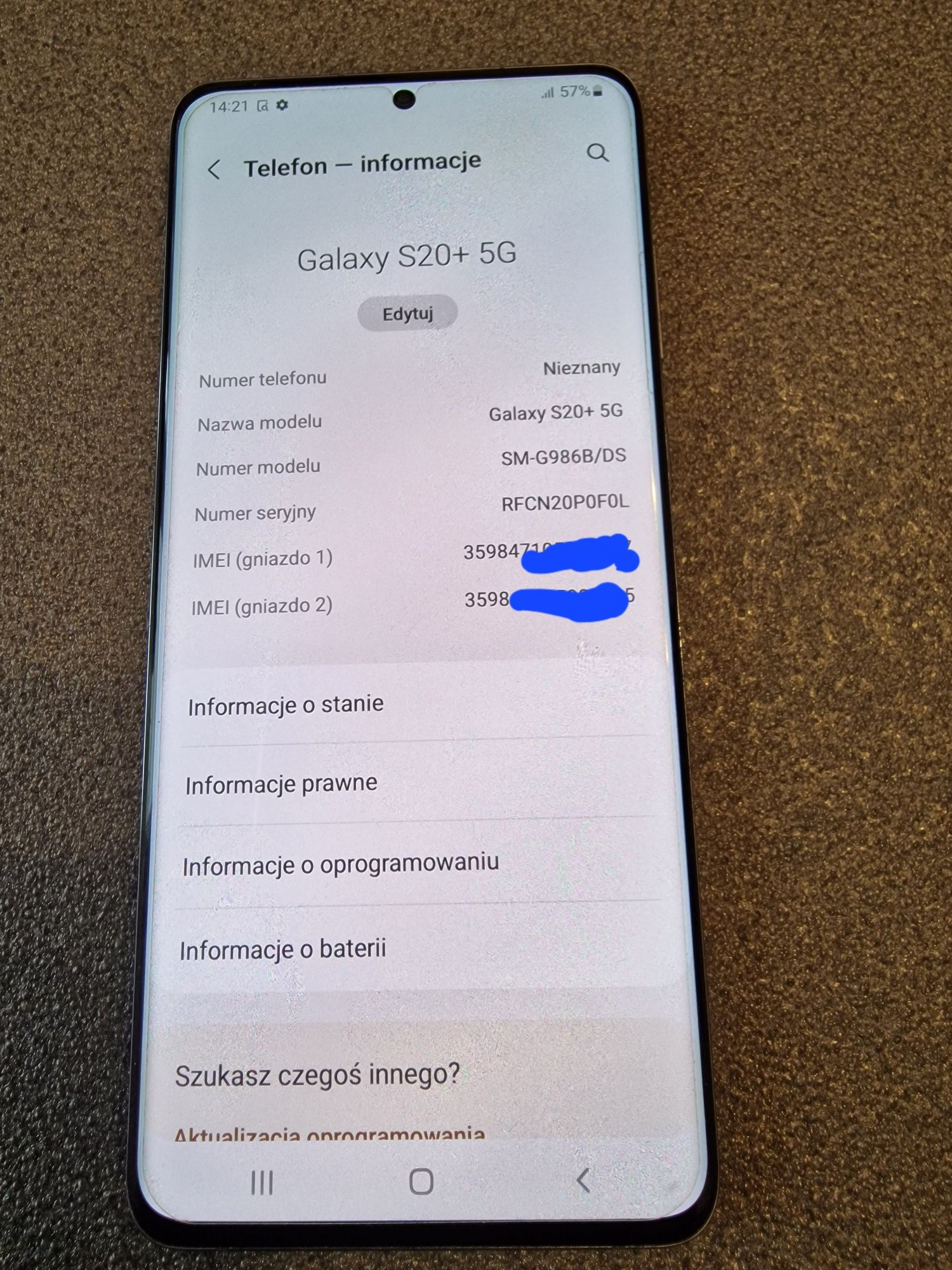 Samsung Galaxy s20 plus 5g