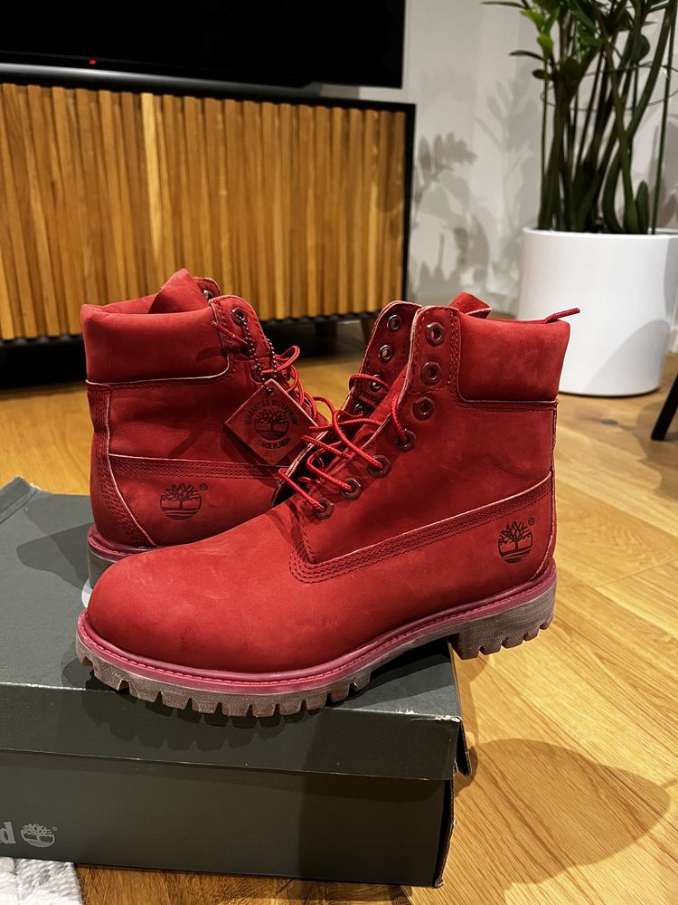 Timberland 6IN premium red - 41 - nowe