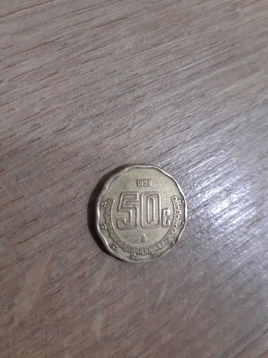Moneta meksyk 50 centavos z 1898 roku