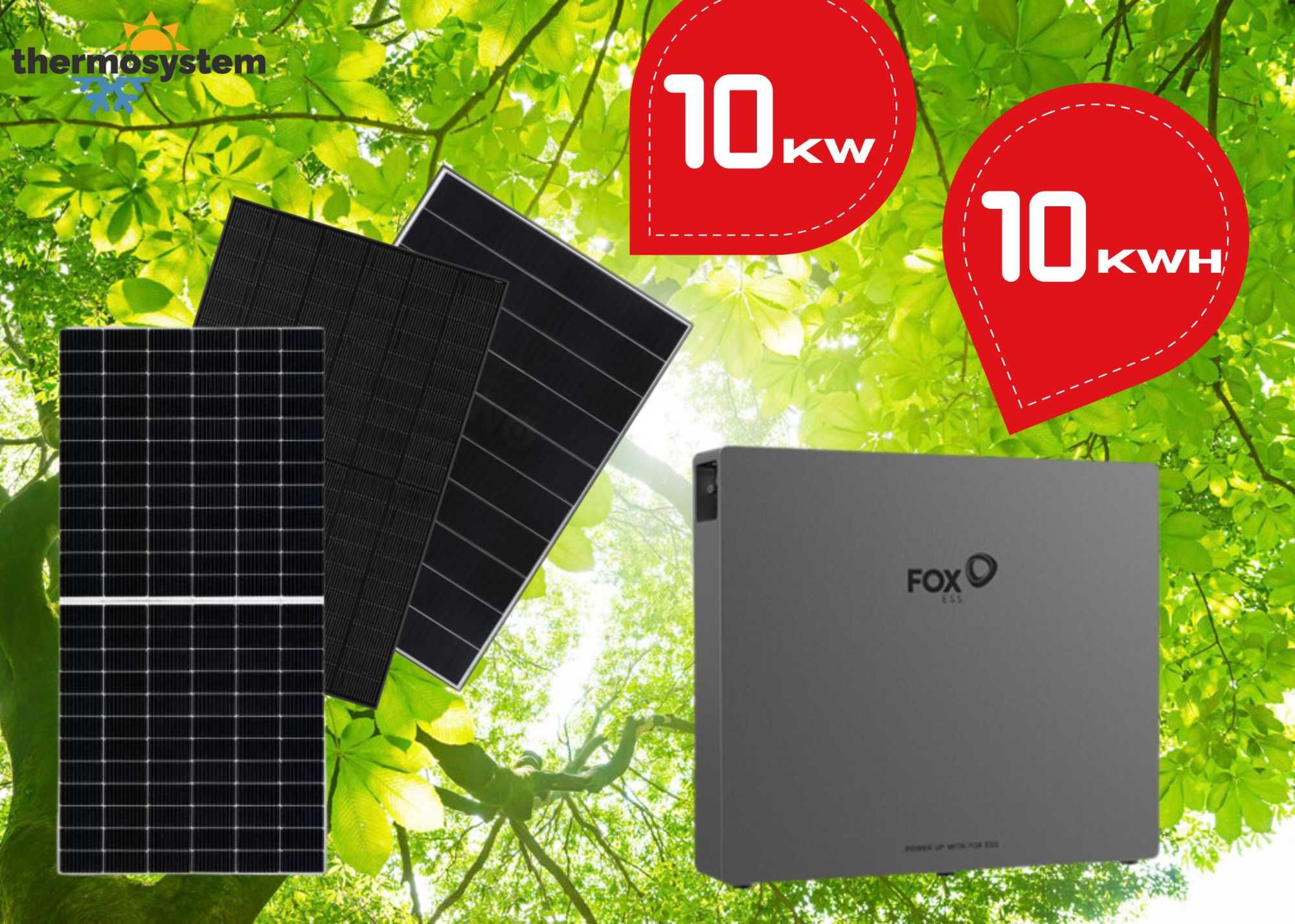 Fotowoltaika 10 kW + Magazyn Energii 10.4 kWh • Montaż • Serwis •