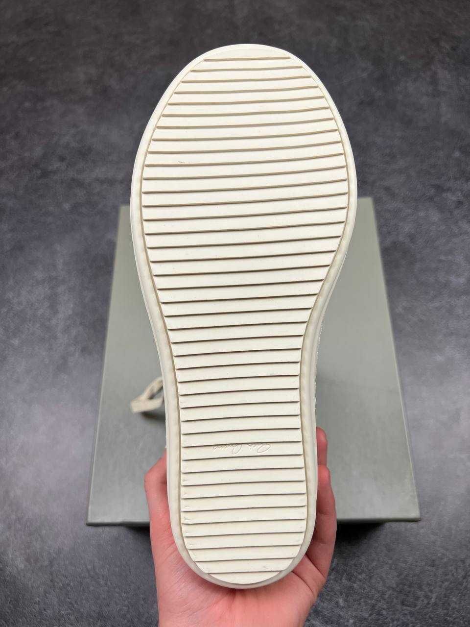 Rick Owens Hexagram Ramones Low Black White