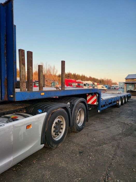 Naczepa niskopodwoziowa rozciągana poszerzana sprowadzona 48ton dmc