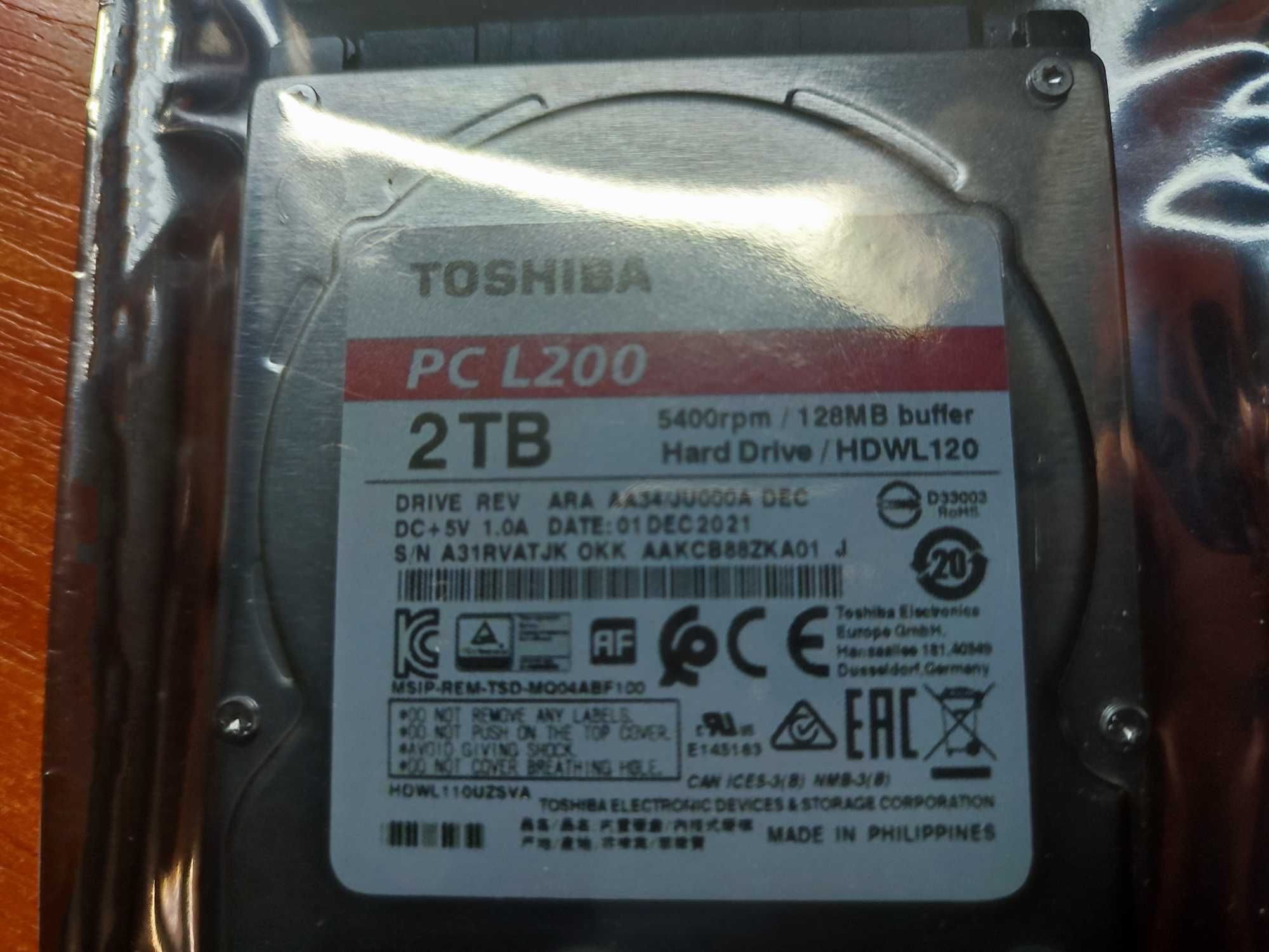 Жесткий диск HDD для ноутбука Toshiba 2TB