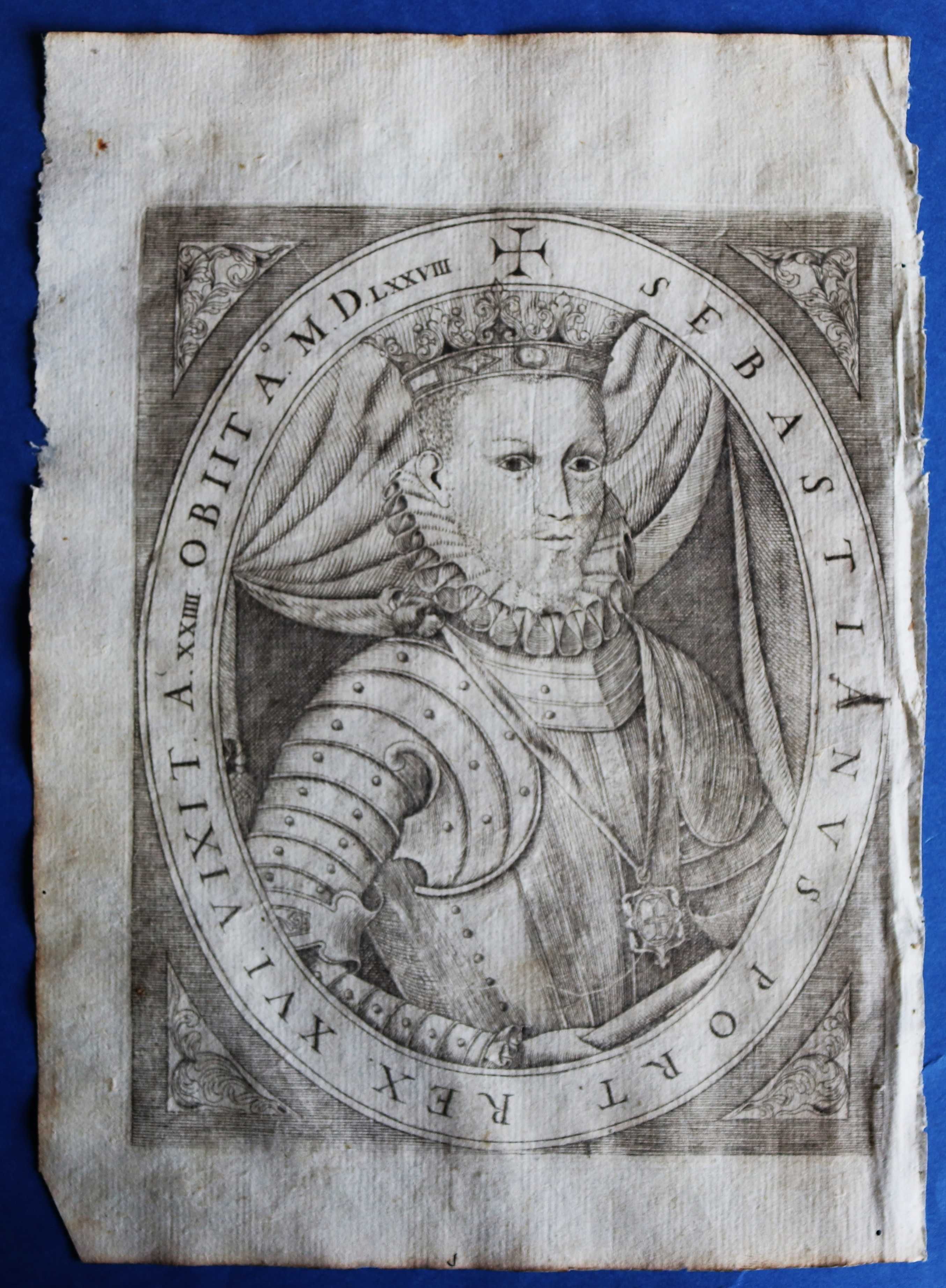Rei D. Sebastião gravura de 1726