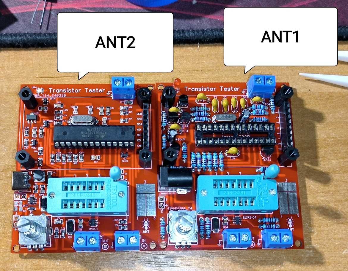 Тестер транзисторів GM328A ANT2 з USB живленням та оновленим дисплеєм