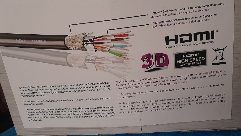 Kabel HDMI gold 25 m